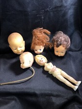 Lot of Vintage Doll Heads  Parts 1940s-1980s Uneeda, Duchess,  Playmate