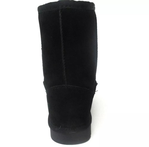 NEW WOMEN (SO BRAND) BOOT CLASSIC SHORT BLACK SUEDE 1232 UPPER FREE SHIPPING - Picture 3 of 7