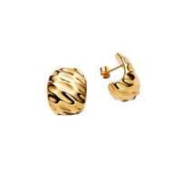 Pandora Essence Creolen Gewellt Breit Vergoldet 263879C00