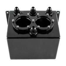 Billet High Flow Twin Surge Tank An8 Fits 044 External Fuel Pump Billet High Flow Twin Surge Tank An8 Fits 044 External Fuel Pump
