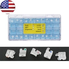 Dental Ceramic Braces Ortodoncia Roth 022 Aesthetic Orthodontic Brackets Clear