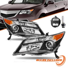 For 07-13 Acura MDX Headlights w/o Adaptive HID Ballast Headlights Pair L+R