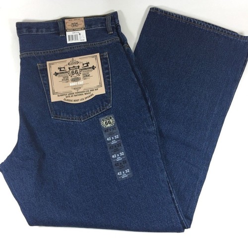 ROUTE 66 Boot Cut Medium Indigo Blue 