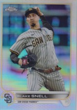 2022 Topps Chrome Base Refractor #196 Blake Snell - San Diego Padres