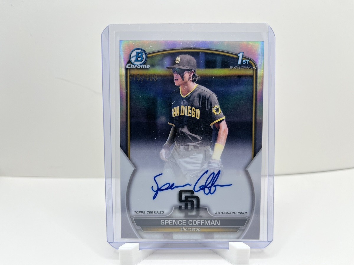 Spence Coffman 2023 Bowman Chrome Refractor Auto #d 319/499 | eBay