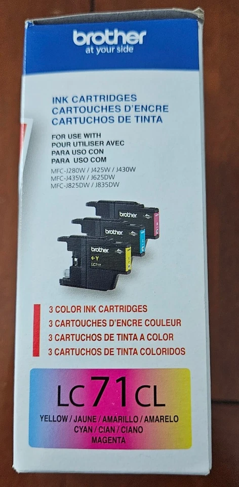 BRAND NEW! Brother LC71CL Cartridges 3-pack Cyan Magenta Yellow Value pack 11/24 - Image 2 of 4