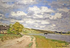 Claude Monet Seine Giclee Canvas Print 8x10 Impressionist Decor Art Painting