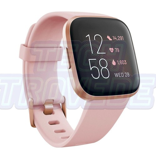 Fitbit Versa 2 Fitness Tracker Smart Watch w ALEXA Heart Rate Monitor - PINK - Zdjęcie 2 z 6