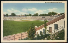 1938 Flint Michigan Atwood Stadium Historic Vintage Postcard M1843a