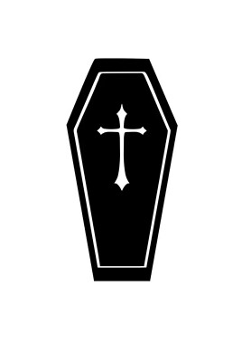 4'' Vampir Sarg Vinyl Aufkleber Sticker für Wand Tür Laptop Telefon Party Auto Van