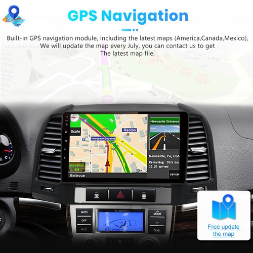 9"2Din Android Car Radio GPS Sat Navi WIFI USB For Hyundai Santa Fe 2 2006-2012 - Picture 4 of 12