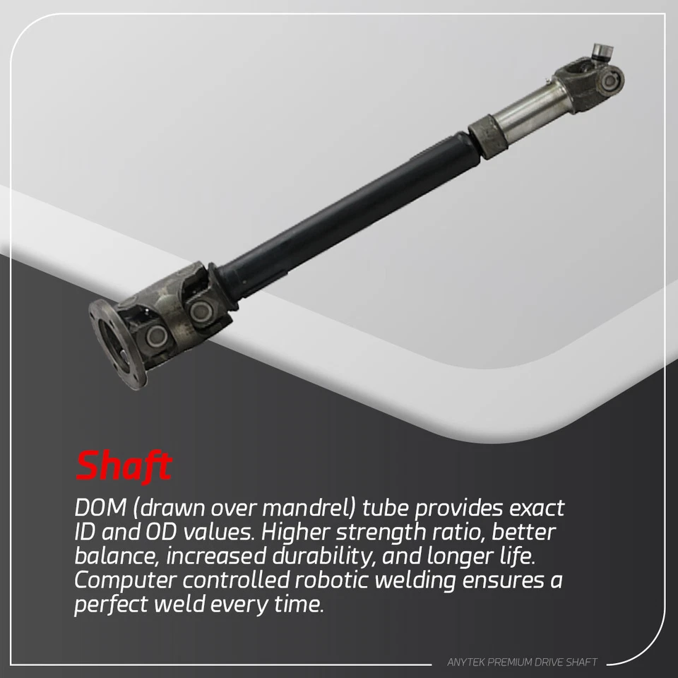 27 1/2" Front Prop Drive Shaft for 1975-1992 1993 Dodge Ramcharger W150 W250 4WD - Image 4 of 4
