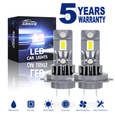 For Maybach 57 62 Sedan 4-Door 2003-2012 H7 LED Headlight High Beam Bulbs White