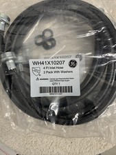 GE WH41X10207 - 4' Inlet Rubber Washer Hose - 2 Pack - Hot  Cold