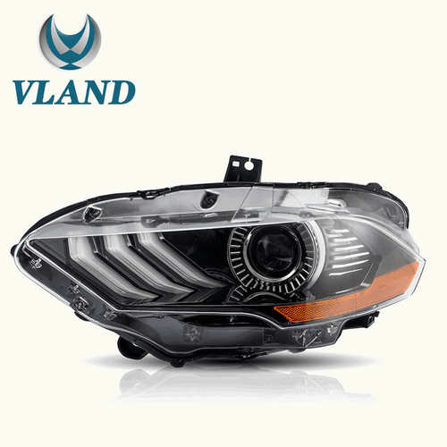 For 2018-2022 Ford Mustang LED Projector Headlights Sequential Turn Signal pair - Foto 4 di 9