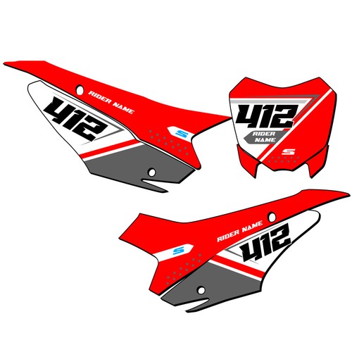 CRF 110 SG65 Custom MX Number Plates Senge Graphics Kit Compatible with ...