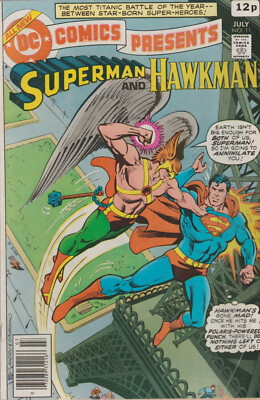 DC COMICS PRESENTS #11 SUPERMAN & HAWKMAN (1979) 1ST PRINT VG