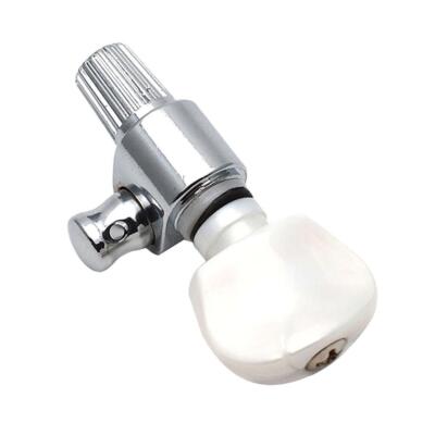 1 Stück Banjo 5. Getriebe Maschinenkopf mit weißem Perlenknopf