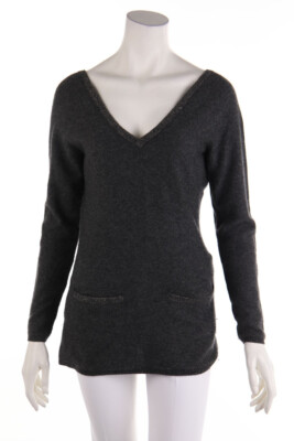 Kaschmirpullover Grau Sandro Pullunder Sandro 100% Cashmere