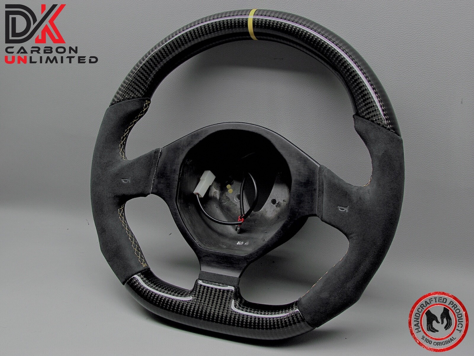 Lamborghini Murcielago LP670 LP650 LP640 Yellow Ring Carbon Steering Wheel v3