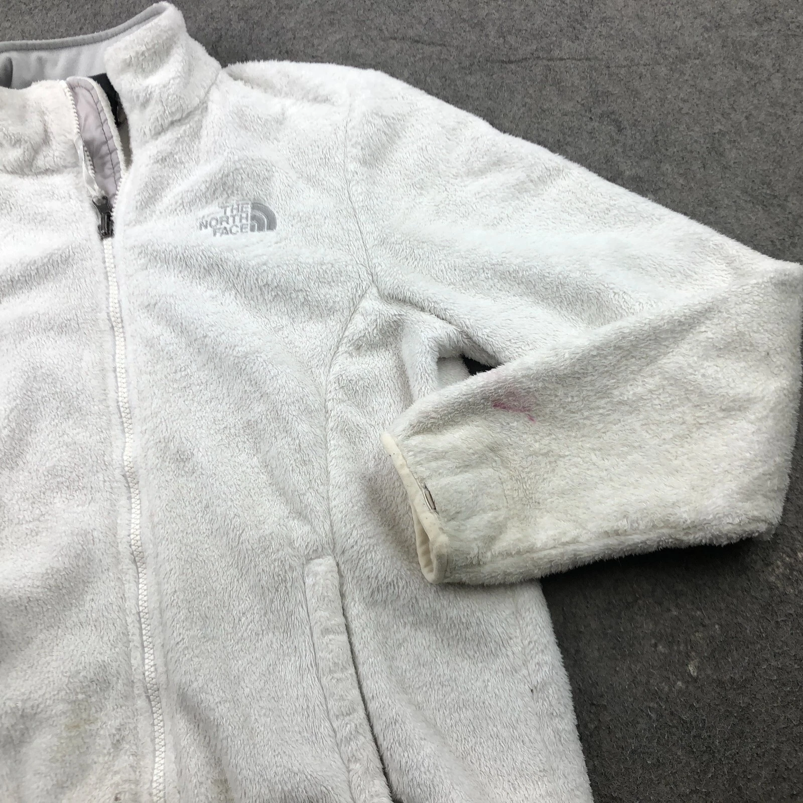 north-face fleece full zip hiking casual preppy jacket