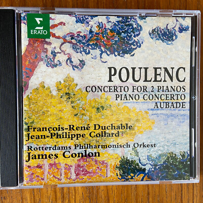 POULENC: Piano Concertos - Duchable/Collard - Conlon (CD Erato 0630 13738-2/neu)