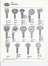 Oldtimer Ersatzschlüssel   für Fiat 850 Coupe Spider  Serie 124 - 2