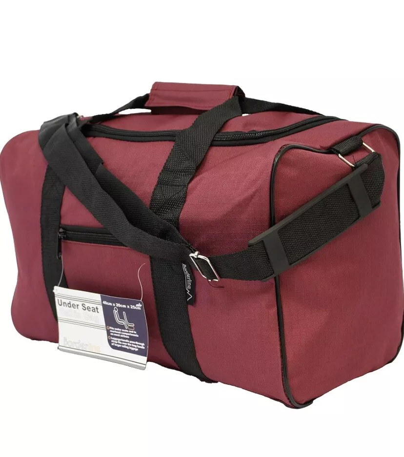 Borderline Underseat 14L Plum Cabin Bag Travel Holdall 40x20x25cm rrp 20 BNWT