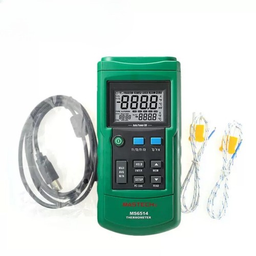 MS6514 Coffee Roast Bean Curve Thermometer Accurate Dual K-Type Thermometer