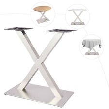 Edelstahl Tischbeine Tischgestell Tischfuß Tischuntergestell X Shape Tischkufe