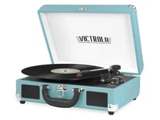 Victrola Vintage 3-Speed Bluetooth Portable Suitcase Record Player