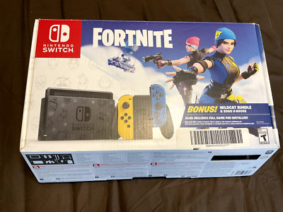 EMPTY BOX ONLY Nintendo Switch Fortnite Wildcat Edition Limited Edition inserts
