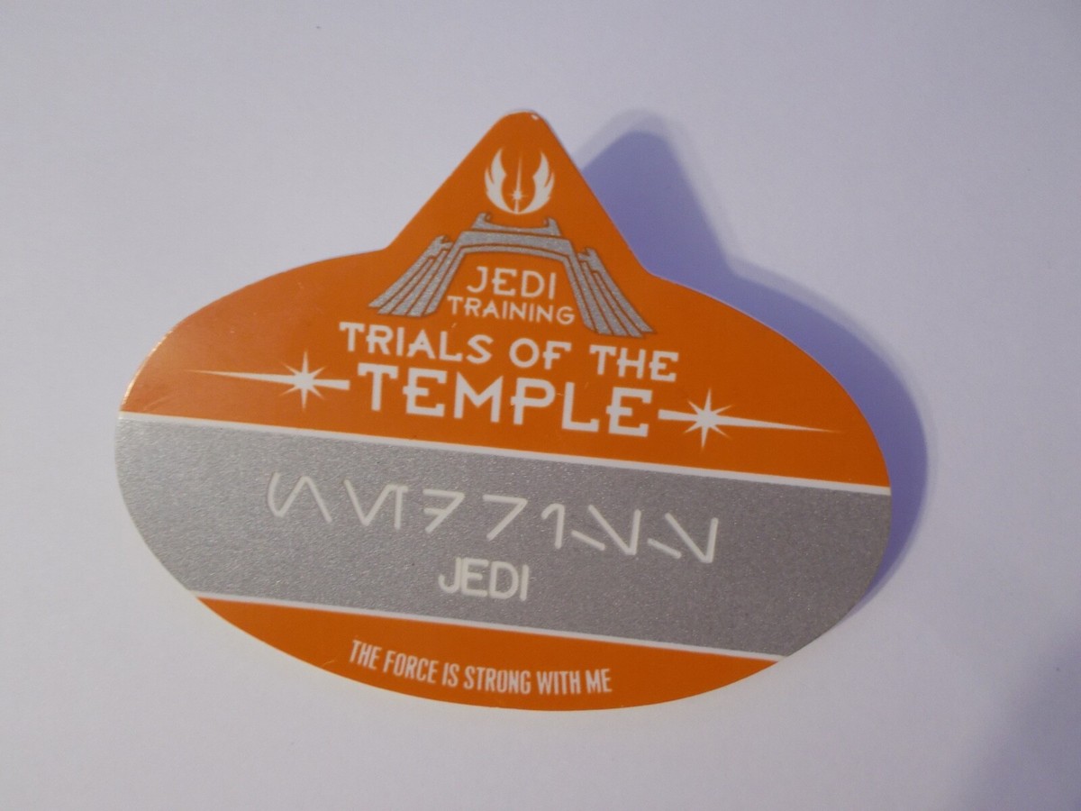 JEDI TRAINING TRIALS OF THE TEMPLE ピンバッジ Disney Parks Jedi Training Trials Of The Temple Jedi Badge | eBay
