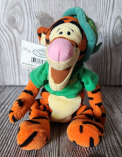 Disney Store Winnie Pooh St Patrick's Day Tigger 9in Bean Bag Plush