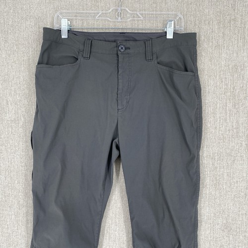 Eddie Bauer Pants Mens 34x32 Gray Tech Hiking Outdoor Stretch Straight Gorpcore - Picture 4 of 15
