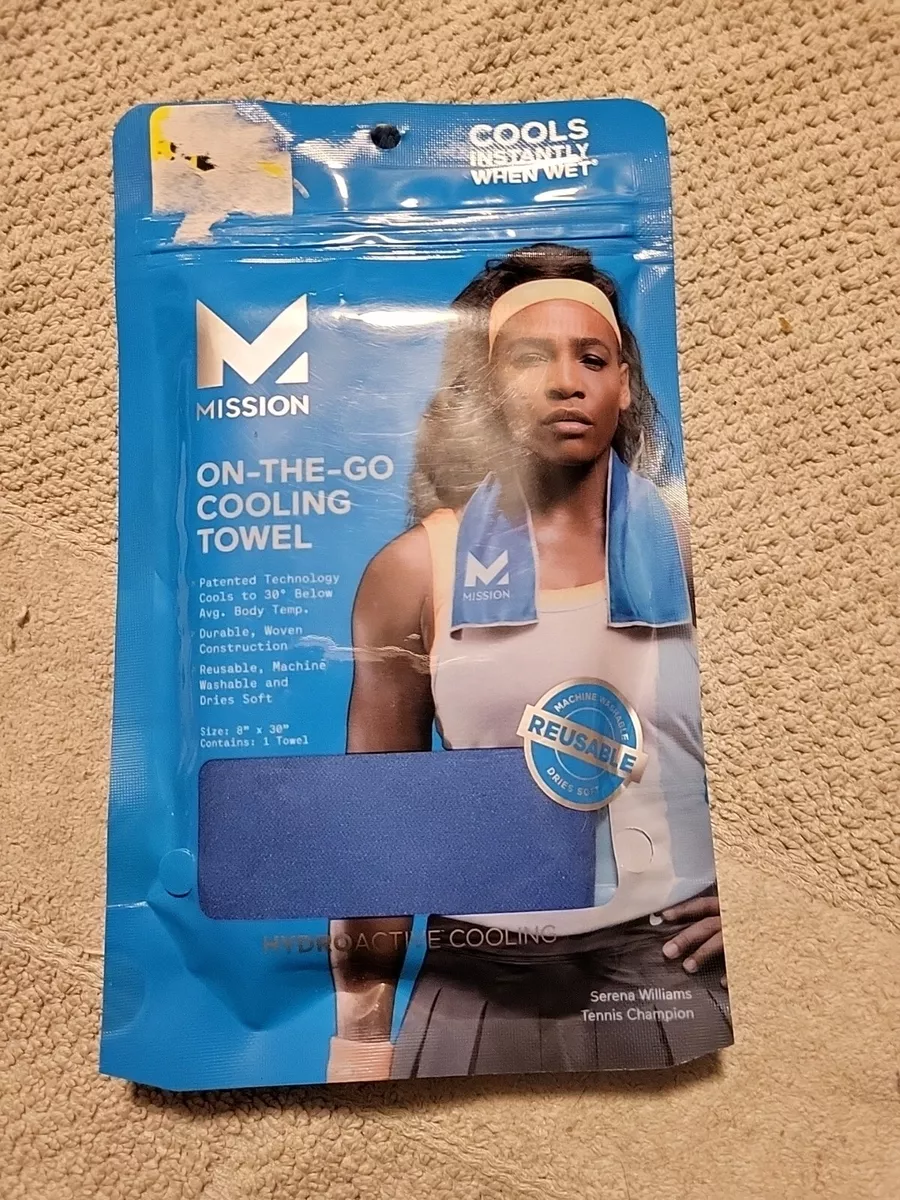 Mission On The Go Sports Cooling Towel Blue 8
