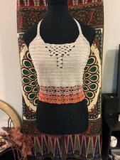 Handmade Crochet Halter top having unique bod...