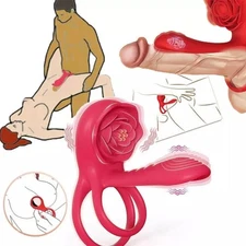 Penis-Cock-Ring-Vibrator-G-spot-Dildo-Massager-Sex-Toys-For-Women-Men-Couples