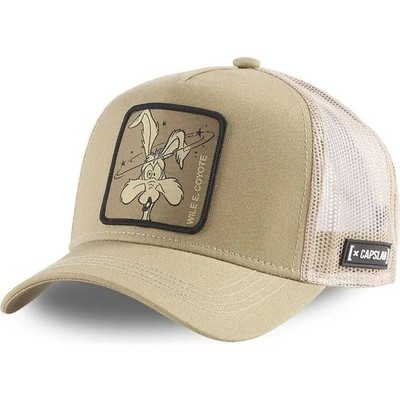 5-Panel Trucker Hat Mesh Baseball Cap with Anime Cartoon Animal Patch Embroidery