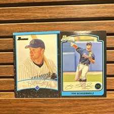 Bowman 2002 MLB Baseball 1st Year 2-Card Lot Schuerholz/Overbay