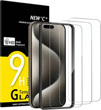 3 Pack Designed for iPhone 15 Pro Max Screen Protector 6.7 inches ,Enhanced Tem