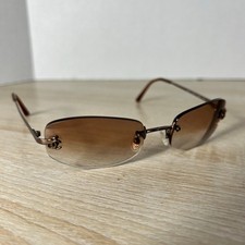 Chanel 4002 c.116/74 Sunglasses FRAMES ONLY Rimless Pink Rose Gold 54-19-130