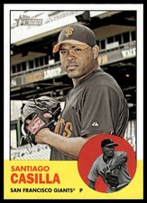 2012 Topps Heritage #346 Santiago Casilla San Francisco Giants NM+