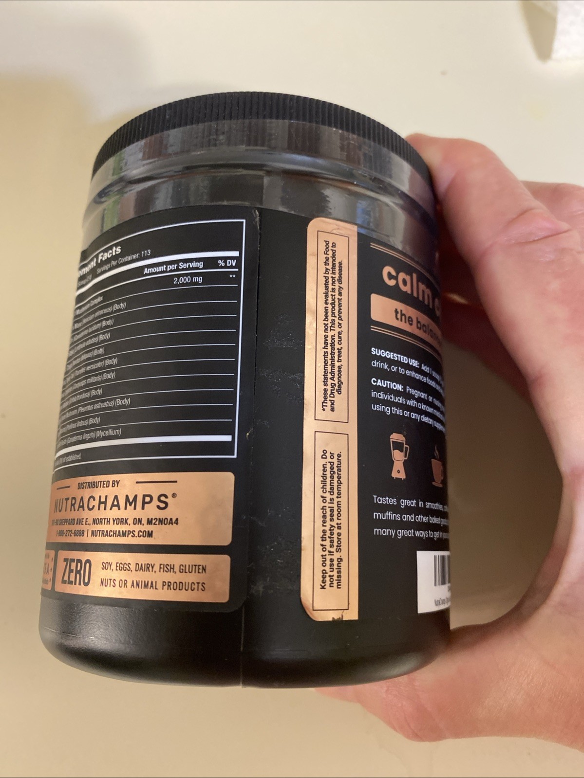 Nutra Champs Mushrooms 10-in-1 Complex 8oz EXP 10/2026