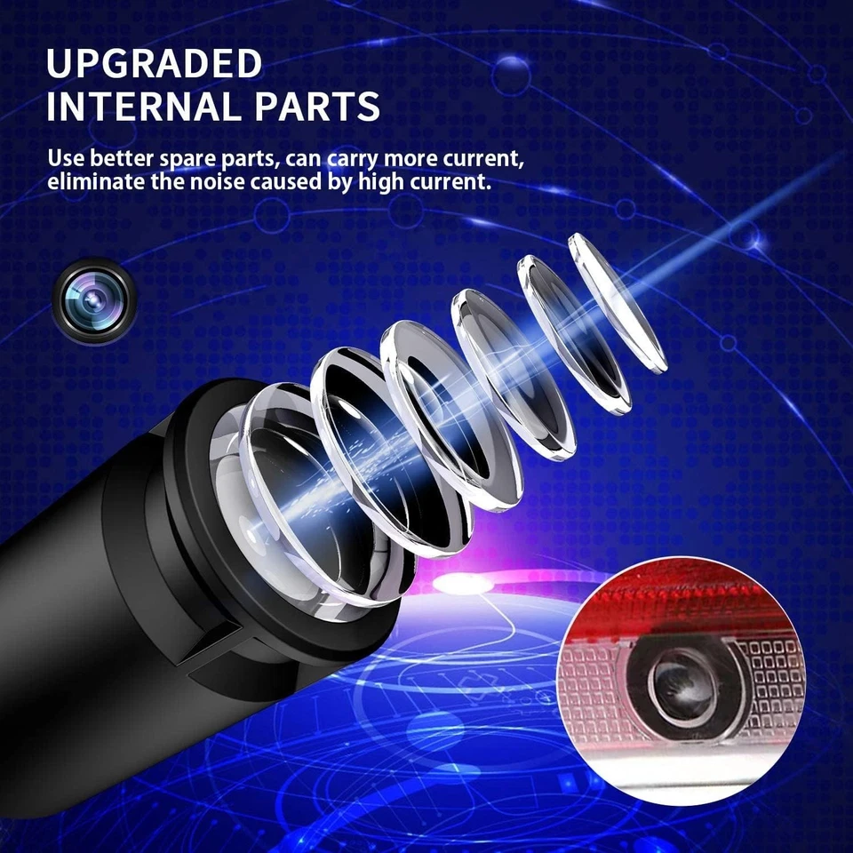 2x Luz de charco proyector láser LED para automóvil para MB A/B/C/E-Class GLA GLB GLC GLE GLS Foto 3 de 4