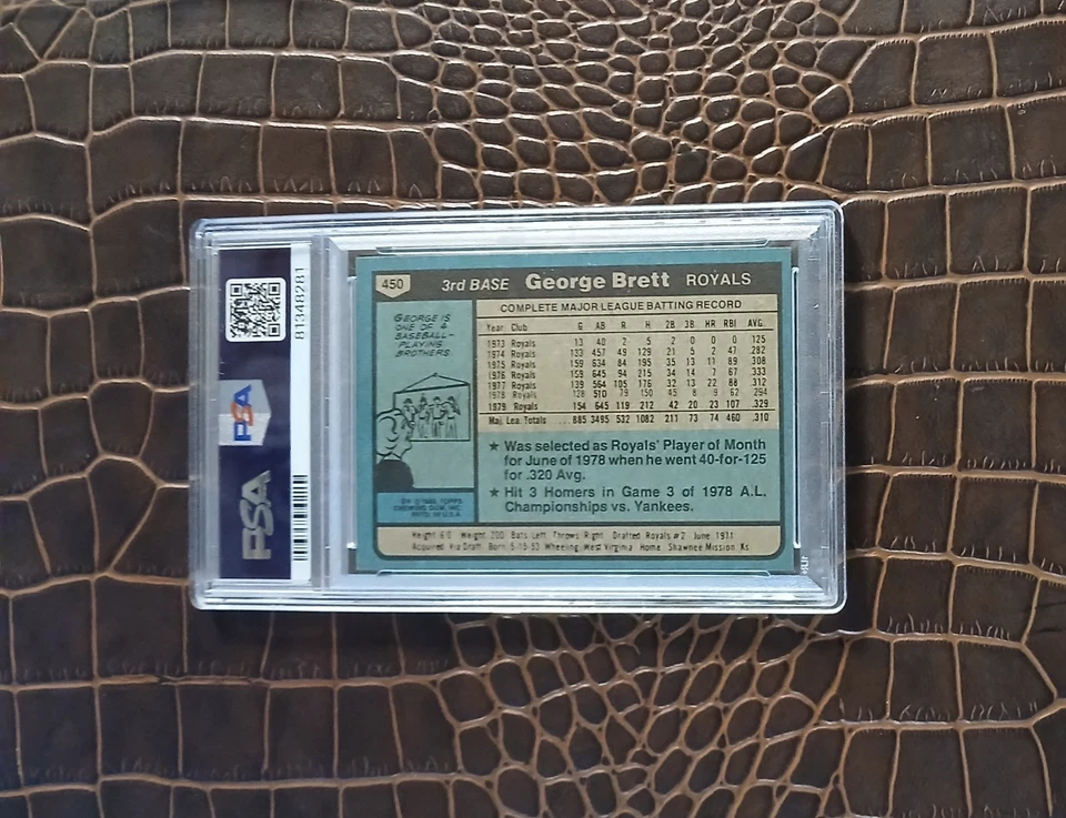 1980 Topps George Brett🏆PSA 9🏆-Bonito centrado- Foto 2 de 4