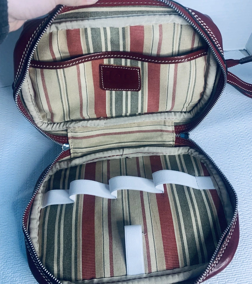 Floto кожаная сумка маленький сделано в Италии туалетных принадлежностей ванной ручная кладь - Изображение 3 из 4