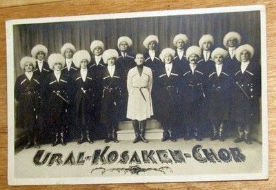 Postcard Ural Cossack Choir around 1935
