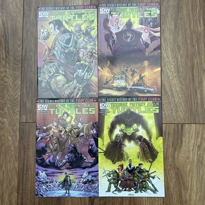 TMNT SECRET HISTORY OF THE FOOT CLAN #1 2 3 #4 COMPLETE Set (2013) 