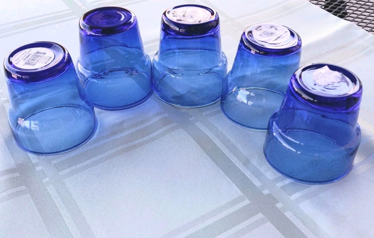 New 5-Piece Anchor Hocking Cobalt Blue Glass Votive Set